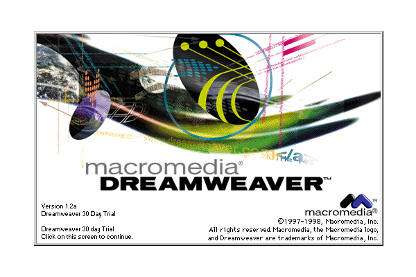 Macromedia Dreamweaver 1.2 screenshot